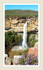 Namaqualand flower tour-Nieuwoudtville waterfall, by Peter Maas